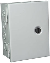 NVENT Hoffman AHE8X6X4 Pull Box, Hinged Cover, Steel, 8 in