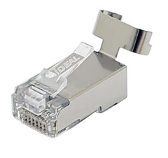 IDEAL Ideal 85-368 Shielded Feed-Thru CAT6A/6/5e Modular Plugs (25/Card)