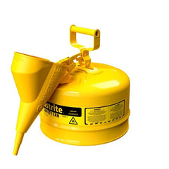 JUSTRITE Justrite 7125210 Type l Steel Safety Can, Diesel, 2.5 gal