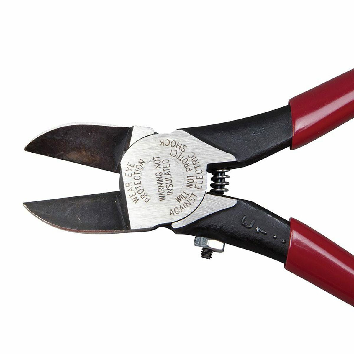 KLEIN TOOLS Klein Tools D227-7C Diagonal Cutting Pliers, Spring-Loaded, Plastic Cutting, 7-Inch