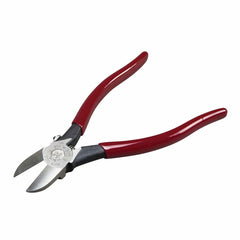 KLEIN TOOLS Klein Tools D227-7C Diagonal Cutting Pliers, Spring-Loaded, Plastic Cutting, 7-Inch
