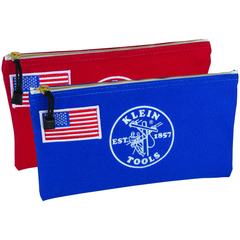KLEIN TOOLS Klein Tools 55777RWB American Legacy Zipper Bags, Canvas Tool Pouches, 2-Pack