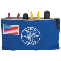 KLEIN TOOLS Klein Tools 55777RWB American Legacy Zipper Bags, Canvas Tool Pouches, 2-Pack