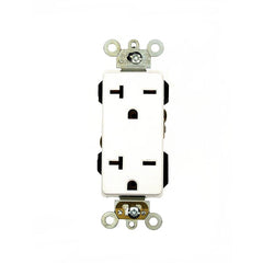 LEVITON Leviton 16462-W Decora Plus Duplex Receptacle 20 Amp, 250 Volt