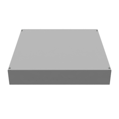MILBANK Milbank 24244-SC1 NEMA 1 Polyester Powder Coated Steel Screw Cover Junction Box 24-Inch x 24-Inch x 4-Inch