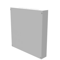 MILBANK Milbank 24244-SC1 NEMA 1 Polyester Powder Coated Steel Screw Cover Junction Box 24-Inch x 24-Inch x 4-Inch
