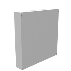 MILBANK Milbank 24244-SC1 NEMA 1 Polyester Powder Coated Steel Screw Cover Junction Box 24-Inch x 24-Inch x 4-Inch