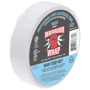 NSI Nsi WW-722-WT WarriorWrap Vinyl Electrical Tape 60ft