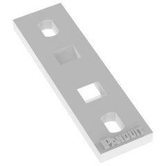 PANDUIT Panduit MTP1H-E6-C Cable Tie Mounts Multiple Tie Plate, 1 Bundle, #6 Screw (M3)