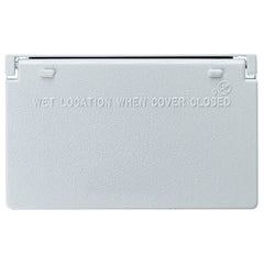 LEGRAND Pass & Seymour CA26-WH Cast Weatherproof Decorator/GFCI Horizontal Cover
