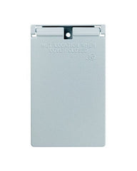 LEGRAND Pass & Seymour CA26-BRV Cast Weatherproof Cover Decorator or Ground Fault Circuit Interrupter Vertical, 1 Self Closing Lid