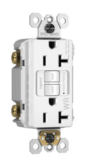 LEGRAND Pass & Seymour 2097TRAPLW Radiant Tamper-Resistant Weather-Resistant 20A Duplex Self-Test GFCI Receptacles with SafeLock Protection