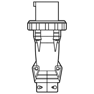 LEGRAND Pass & Seymour PS4100P7-W Pin & Sleeve Watertight 100A 3 480V Plug