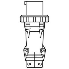 LEGRAND Pass & Seymour PS4100P7-W Pin & Sleeve Watertight 100A 3 480V Plug