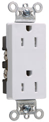 LEGRAND Pass & Seymour 26252-W Heavy-Duty Decorator Spec Grade Receptacles 15A 125V