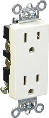 LEGRAND Pass & Seymour 26252-W Heavy-Duty Decorator Spec Grade Receptacles 15A 125V