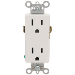 LEGRAND Pass & Seymour 26252-W Heavy-Duty Decorator Spec Grade Receptacles 15A 125V