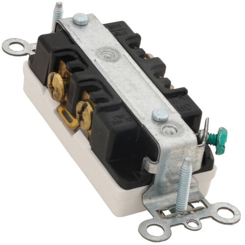 LEGRAND Pass & Seymour 26252-W Heavy-Duty Decorator Spec Grade Receptacles 15A 125V