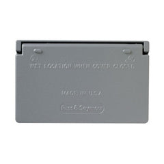 LEGRAND Pass & Seymour ca26-brh cast weatherproof cover decorator or ground fault circuit interruptor horizontal
