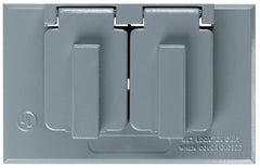LEGRAND Pass & Seymour CA8-BRH cast weatherproof cover duplex receptacle horizontal