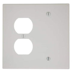 LEGRAND Pass & Seymour SS138 2-Gang Wall Plate 1 Blank and 1 Duplex Receptacle
