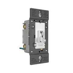 LEGRAND Pass & Seymour TSD703PTUW 1-pole 3-wire 450W slide dimmer toggle switch