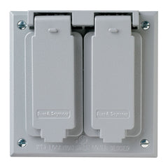 LEGRAND Pass & Seymour CA126-GRY 2-Gang Cast Weatherproof Cover