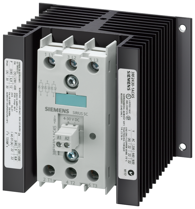 SIEMENS Siemens 3RF2430-1AC45 ss cont, 30A, 48-60