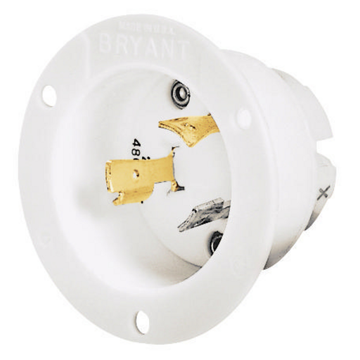 HUBBELL Bryant 70720MB Flanged Inlet Locking Device 20A 277V AC