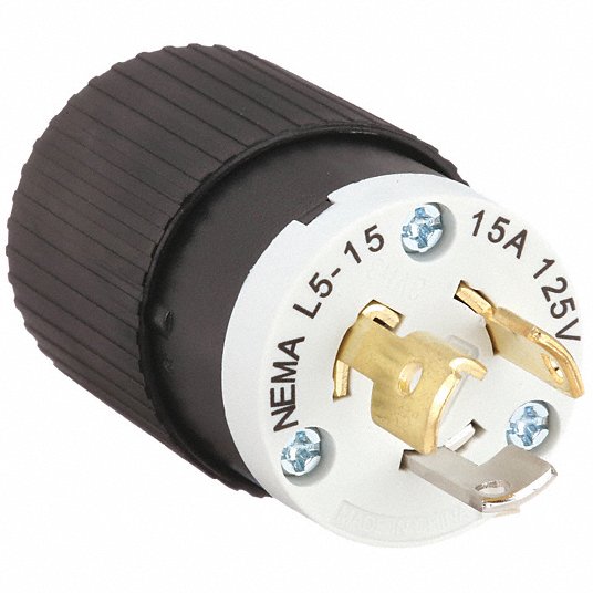 HUBBELL Bryant 4721np locking twist plug 15A