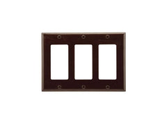 EATON Cooper Wiring 2163B-BOX Decorator / GFCI Wallplate 3-Gang
