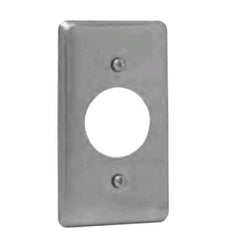 EATON Crouse Hinds TP612 Utility Box Cover With Single Receptacle Opening 2-1/8-Inch x 4-Inch