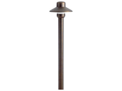 KICHLER LIGHTING Kichler Lighting 15506CBR Dome Small Hat Path Light 17.25 inches H x 4.3 inches DIA