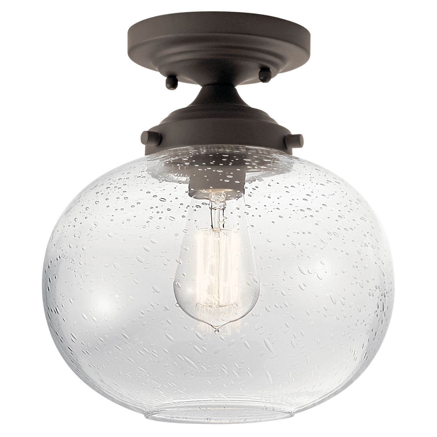 KICHLER LIGHTING Kichler Lighting 42296OZ Avery 60W 1-Light Semi-Flush Mount Ceiling Light