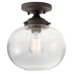 KICHLER LIGHTING Kichler Lighting 42296OZ Avery 60W 1-Light Semi-Flush Mount Ceiling Light