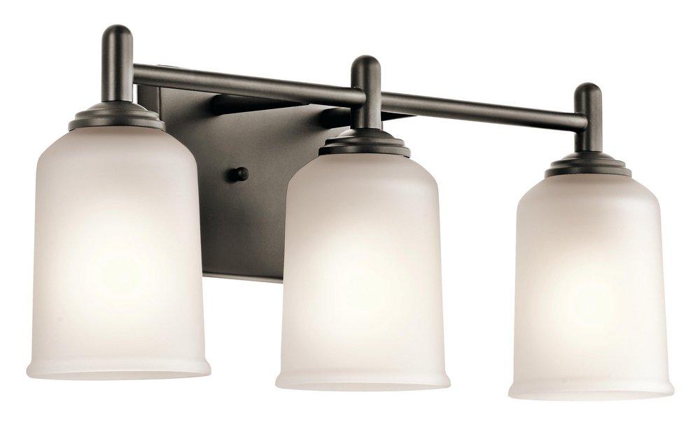 KICHLER LIGHTING Kichler Lighting 45574OZ Shailene Bath Light 3 Light Olde Bronze