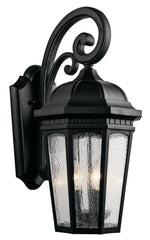 KICHLER LIGHTING Kichler Lighting 9032BKT Courtyard 100W 1-Light Wall Lantern