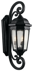 KICHLER LIGHTING Kichler Lighting 9032BKT Courtyard 100W 1-Light Wall Lantern