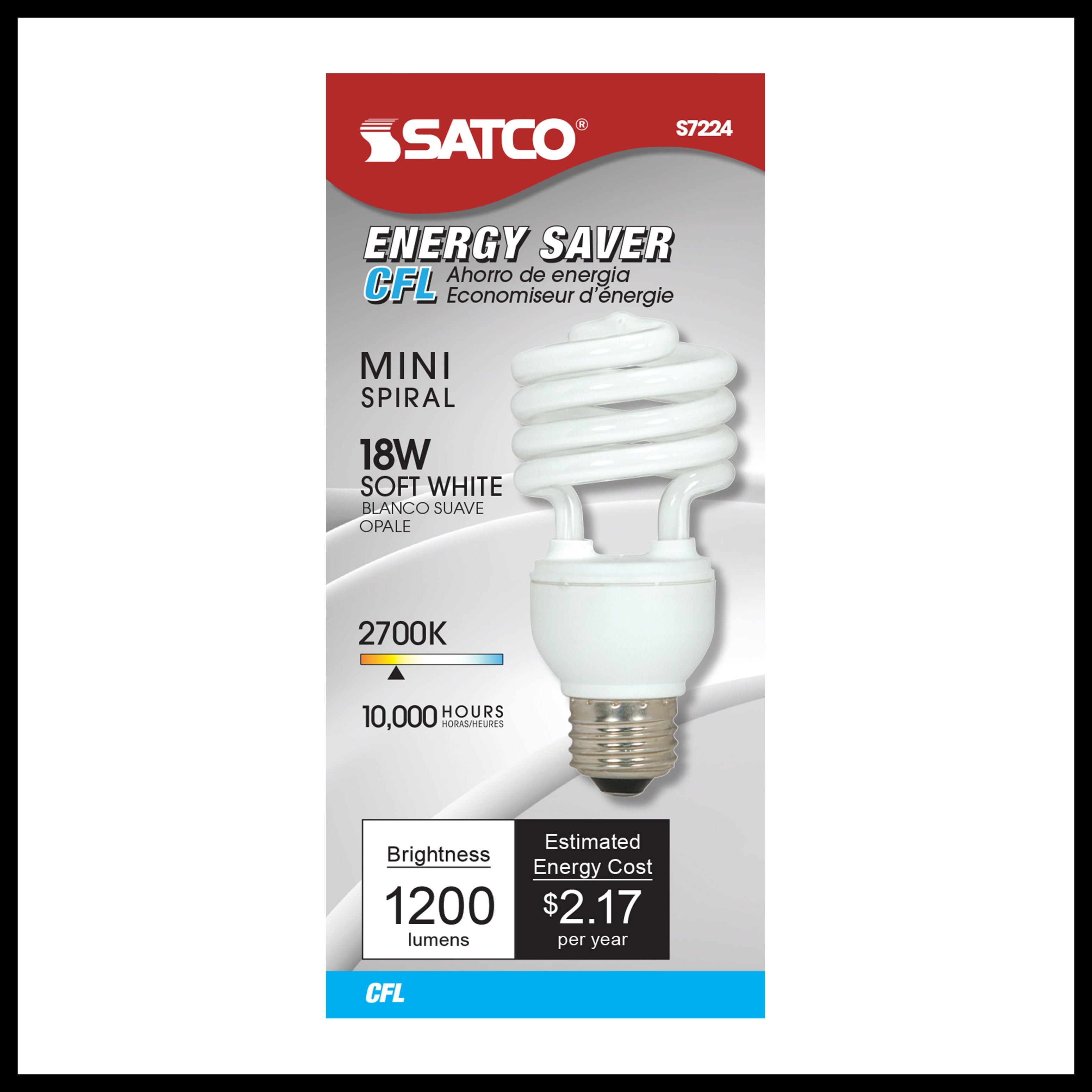 SATCO Satco S7224 18t2/e26/2700k/120v/1pk