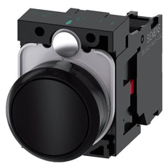 SIEMENS Siemens 3SU11000AB101CA0 SIRIUS ACT Round Standard Non-Illuminated Pushbutton With Holder, 22 mm, 1NC Contact, Flat Button Operator