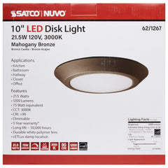 Satco Satco 62/1267 10 inches led disc light - high lumen