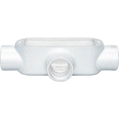 TOPAZ Topaz T2M 3/4 inches Rigid Conduit Body, Threaded T Type, Malleable Iron