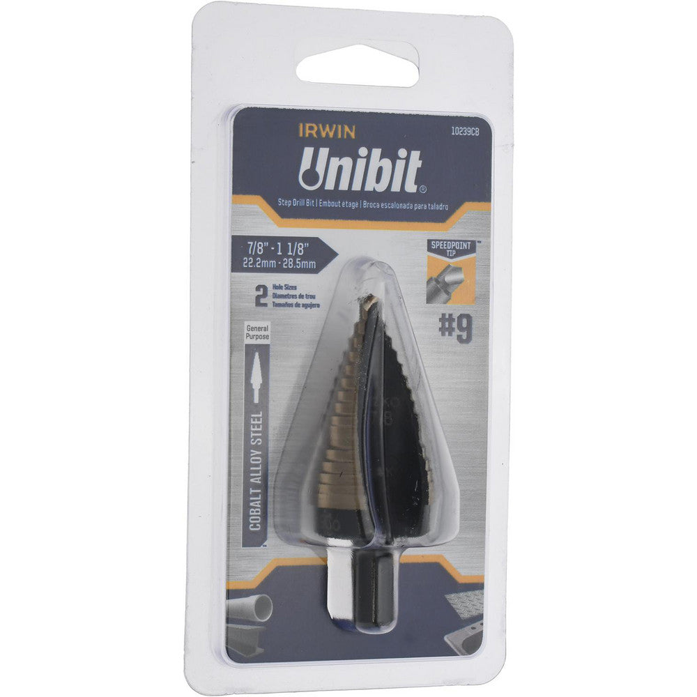IRWIN Irwin 10239CB 9 Cobalt 2 Hole Sizes (7/8 inches and 1-1/8 inches) for 1/2 inches
