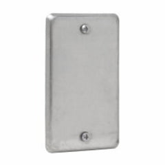 EATON Crouse Hinds TP608 Steel Flat Utility Box Blank Cover 2-1/8-Inch x 4-Inch