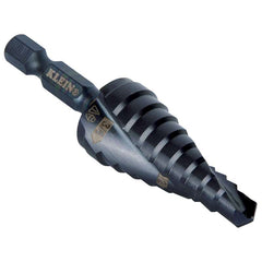 KLEIN TOOLS Klein Tools QRST03 Quick Release Step Drill Bit with Spiral Flute, 1/4 inches to 3/4 inches