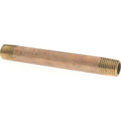 MERIT BRASS Merit Brass 2104-400 Pipe Fitting 1/4 inches National Pipe Taper Thread Male x 4 inches Length (Pack of 25)