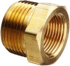 MERIT BRASS Merit Brass NLBS114-0602 Hex Bushing 3/8 inches NPT Male x 1/8 inches NPT Female