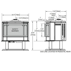 Napoleon Hearth Napoleon Hearth GDS50-1NE Havelock Direct Vent Gas Heating Stove 44,000 BTU's