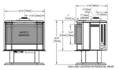Napoleon Hearth Napoleon Hearth GDS50-1NE Havelock Direct Vent Gas Heating Stove 44,000 BTU's