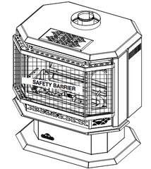 Napoleon Hearth Napoleon Hearth GDS50-1NE Havelock Direct Vent Gas Heating Stove 44,000 BTU's